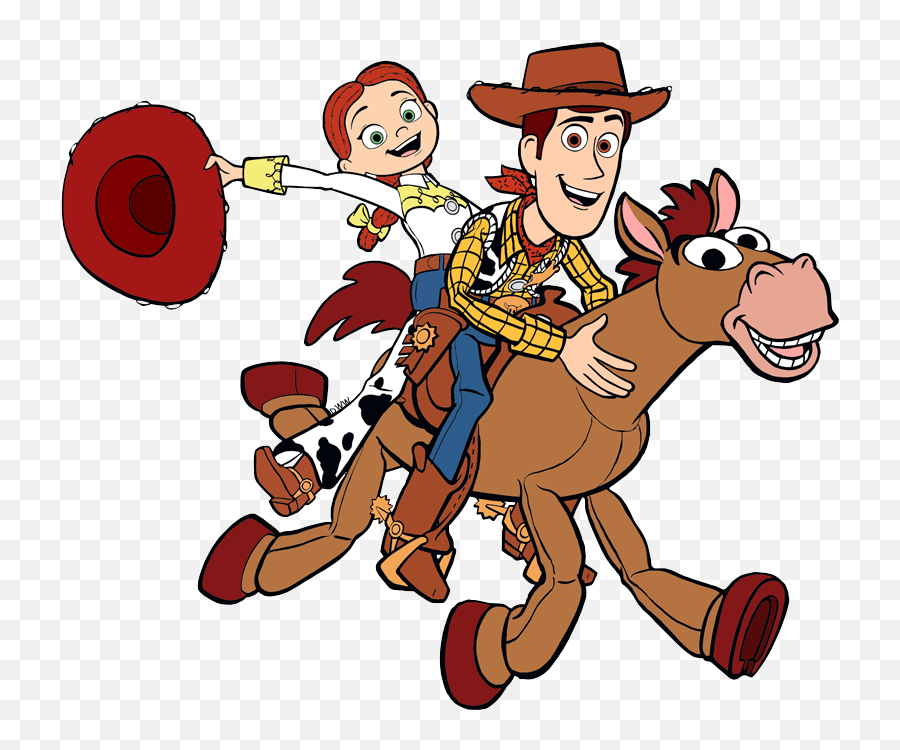 Toy Story Clip Art 4 Disney Galore - Clipart Woody Jessie Bullseye Png,Jessie Toy Story Png
