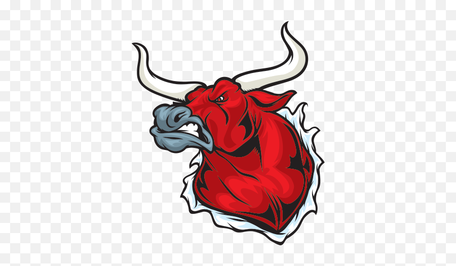 Printed Vinyl Angry Bull Tearing Stickers Factory - Angry Bull Transparent Png Logo,Bull Transparent