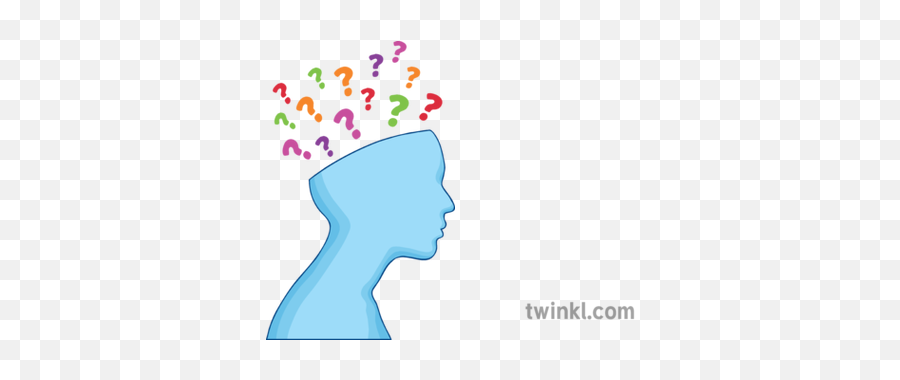 Question Mark Brain Illustration - Twinkl Brain And Question Mark Png,Question Mark Png