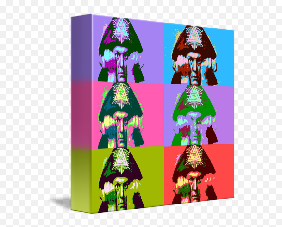 Aleister Crowley Pop Art By Matthew Lacey - Illustration Png,Aleister Black Png