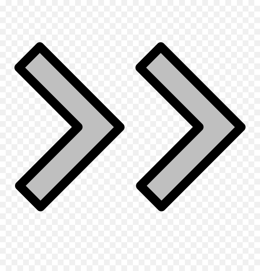 Double Arrow Clip Art - Double Right Arrow Symbol Png,Double Arrow Png