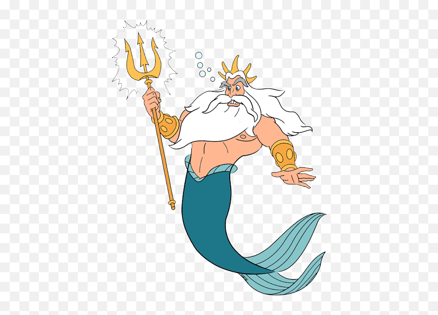Clip Art Menu - King Triton The Little Mermaid Clipart Png,The Little Mermaid Png