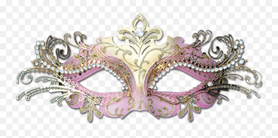 Pink Masquerade Masks Transparent Png - White Masquerade Mask Png,Masquerade Masks Png