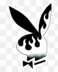 Playboy Bunny Fire Flame Flames Bunnies - Boy png