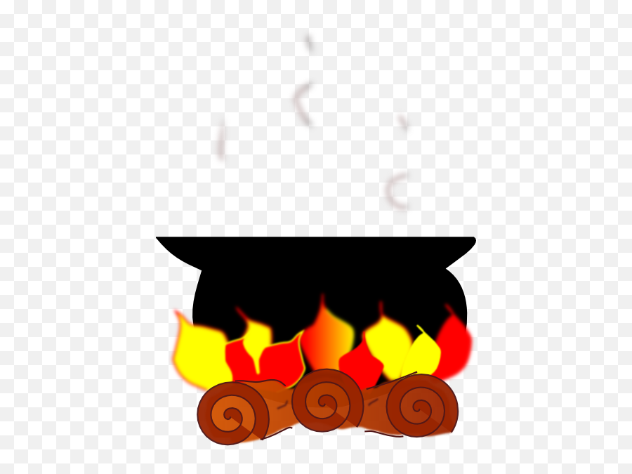 Cooking Pot - Cooking Pot On Fire Clipart Png,Fire Clipart Transparent