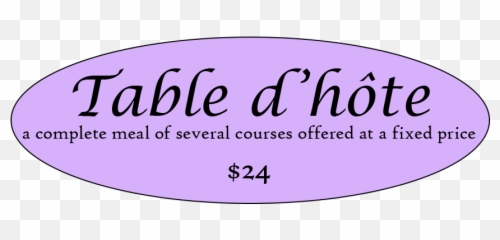 Table Du0027hote U2014 Amical - Circle Png,Tiny Png
