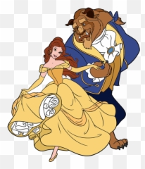 Belle And The Beast Clip Art Disney Galore - Characters In Beauty And The Beast Cliparts Png,Beauty And The Beast Transparent