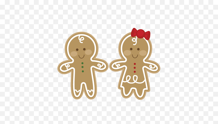 Gingerbread Couple Svg Cutting File Man Cut - Gingerbread Man Svg Png,Gingerbread Man Png