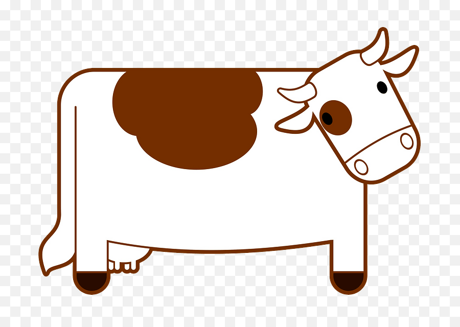 Cute Cow Clipart - Png Download Full Size Clipart Clip Art,Cow Clipart Png