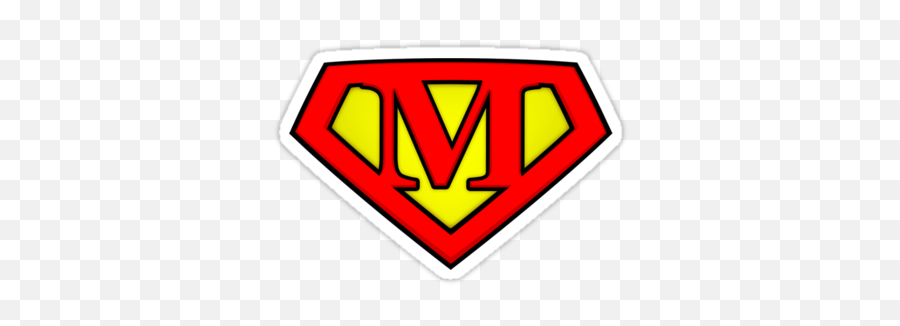 M Shield Maybe Vinyl Decal Stickers Diamond Graphic - Superman Logo Letter D Png,Superman Logo Transparent Background