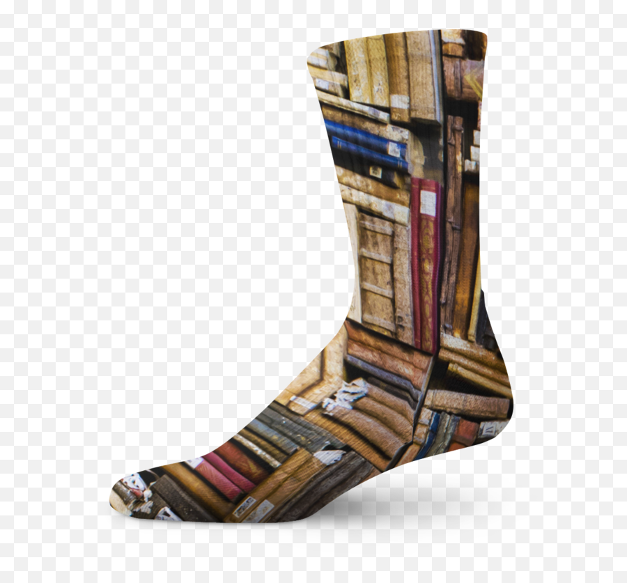 Old Books Crew Socks - Rocking Chair Png,Old Books Png
