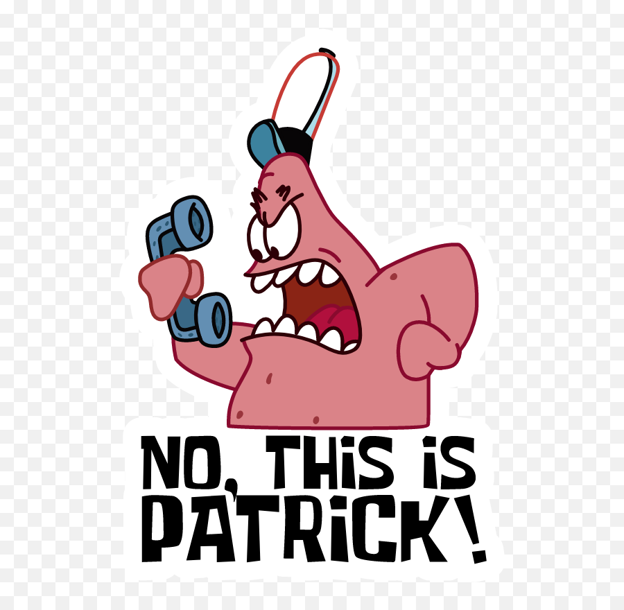 No This Is Patrick Meme Sticker - Sticker Mania Patrick Star Meme Stickers Png,Meme Png Transparent