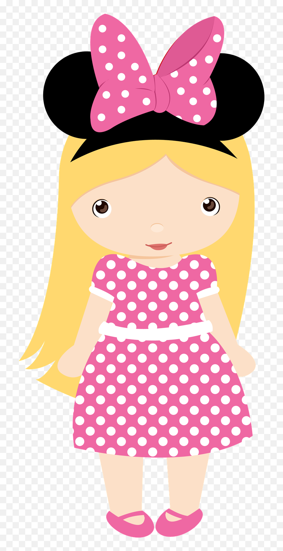 Pink Minnie Mouse - Minnie Mouse Girl Clipart Png Download Minnie Mouse Girl Clip Art,Minnie Mouse Pink Png