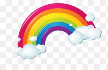 Rainbow Clouds Iridescence Free Transparent Image - With png
