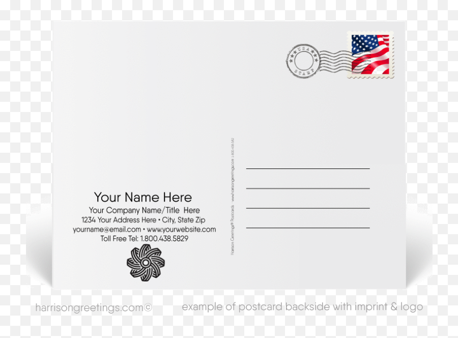 Business Happy New Year Postcards For Clients - Horizontal Png,Happy New Year Logo