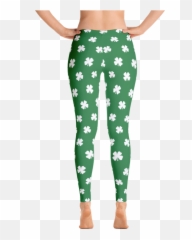 Four - Leaf Clover White Womenu0027s AllOver Leggings by ReadyGOLF Golf png