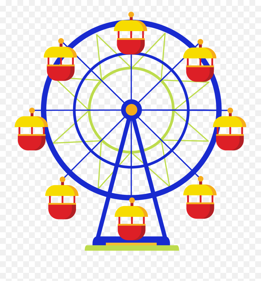 Ferris Wheel Clipart Free Download Transparent Png Creazilla - Plein Air Folding Table Fermob,Ferris Wheel Png