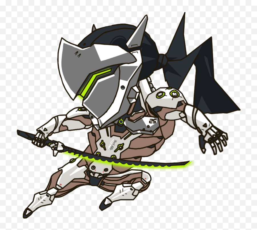 Genji Chibi - Genji Chibi Overwatch Png,Genji Png