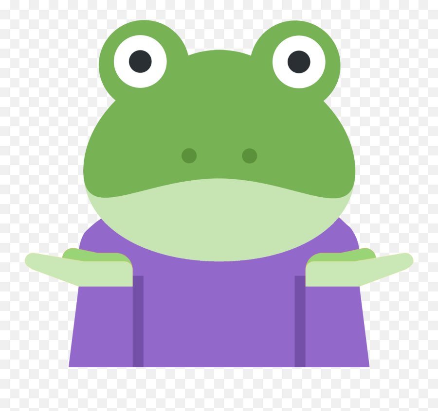 I Spliced An Important Emoticon For All - Transparent Background Discord Frog Emoji Png,Shrug Emoji Png
