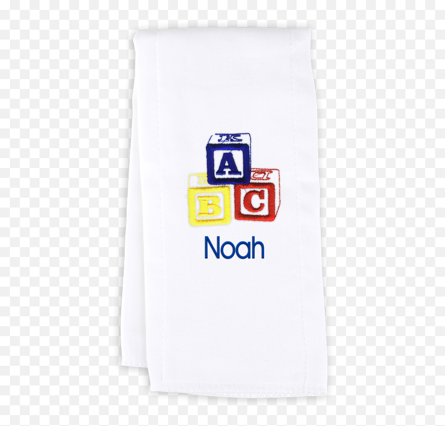 Abc Blocks Png - Personalized Burp Cloth With Abc Primary Broadcloth,Abc Blocks Png