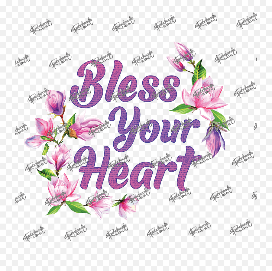 Bless Your Heart Magnolia - Floral Png,Magnolia Png