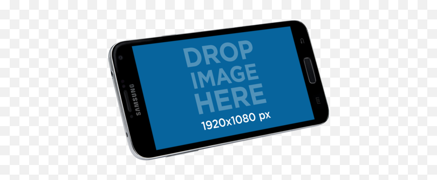 Samsung Galaxy Phone Mockup Over - Smartphone Png,Smartphone Transparent Background