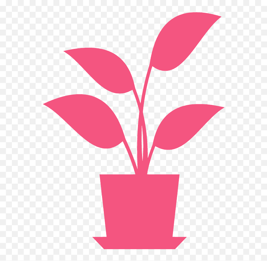 Potted Plant Silhouette - Potted Plant Clipart Png,Plant Silhouette Png