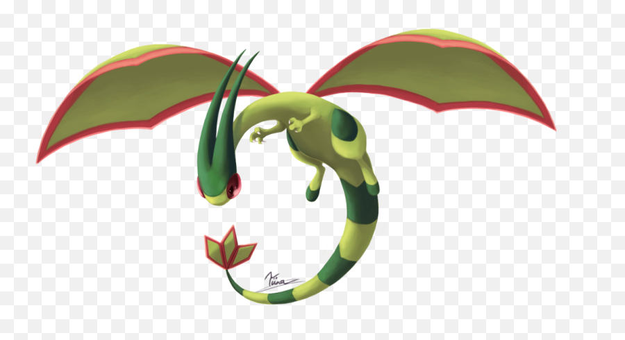 Download 292kib 1100x676 Flygon By - Fictional Character Png,Flygon Png