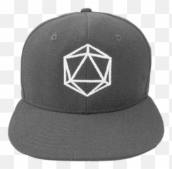 Icosahedron Snapback Hat - Cotton png