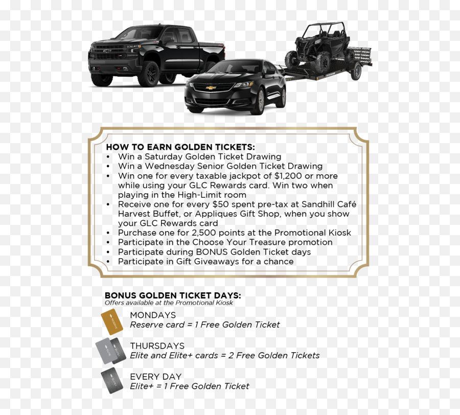 Golden Ticket Gun Lake Casino - Jeep Cherokee Png,Golden Ticket Png