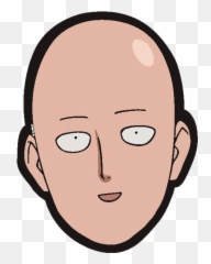 One Punch Man Mousepad Saitama Head - Transparent png