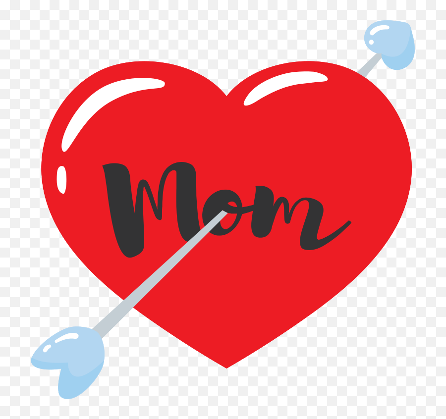 Free Heart Mom Tattoo Arrow Png With Transparent Background - Amor De Mama Png,Heart With Arrow Png