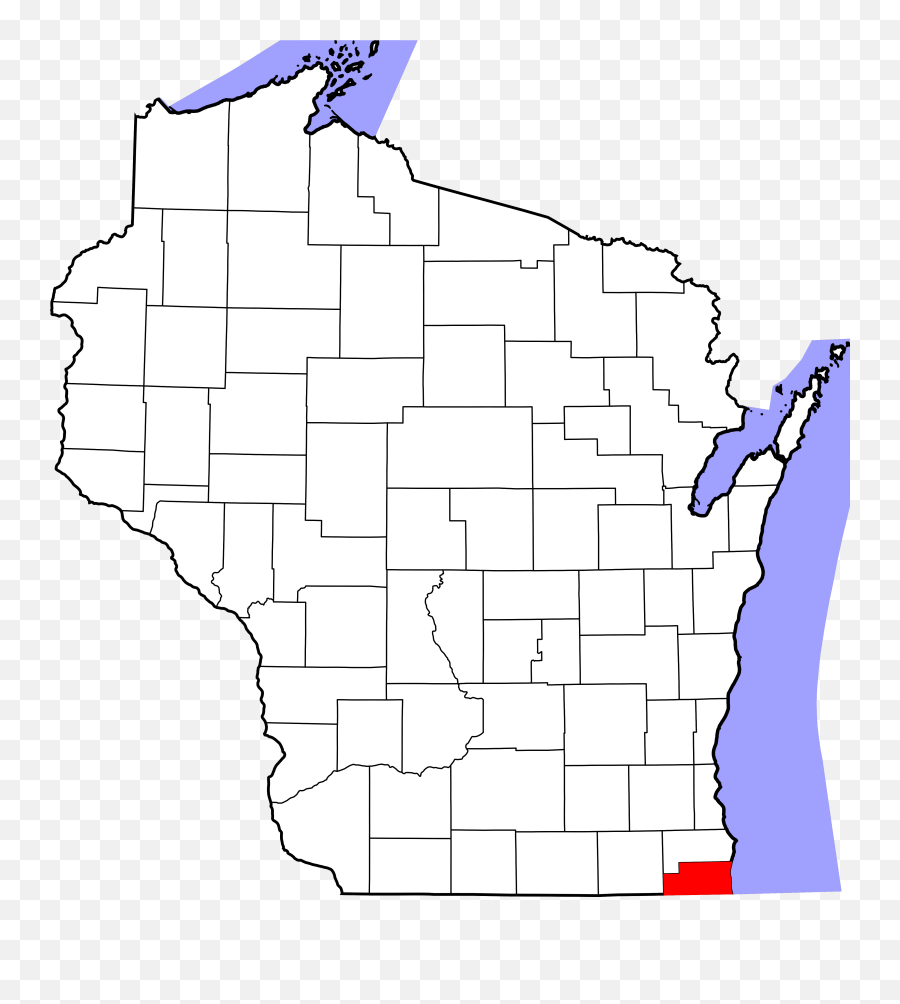 Wisconsin Highlighting Kenosha County - Milwaukee County Wisconsin Png,Club Icon Kenosha Wisconsin