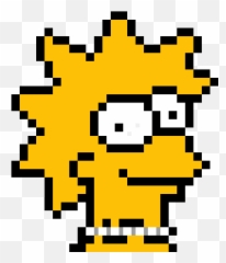 Download Hd Lisa Simpson - Pixel Art Simpson Lisa Minecraft Pixel Art Simpson Png,Lisa Simpson Png