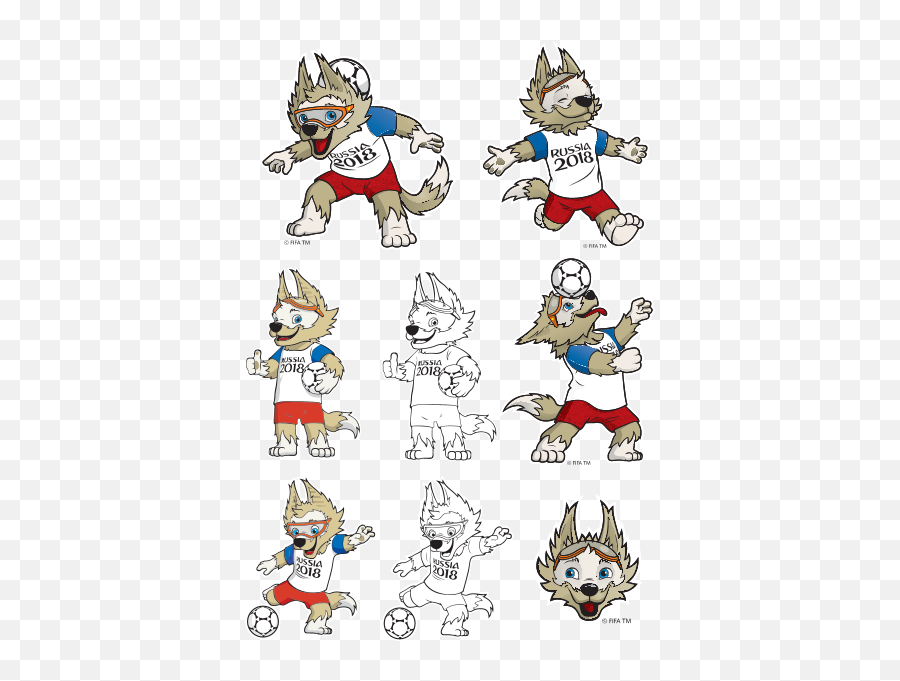 Zabivaka Mascot Russia 2018 World Cup - Zabivaka Wolf Png,World Cup 2018 Icon