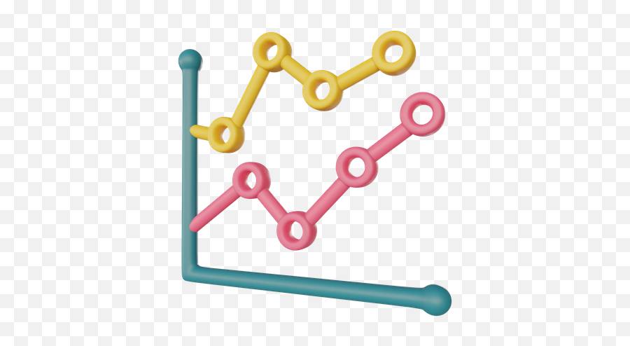 Line Chart Growth 3d Illustrations Designs Images Vectors - Dot Png,Line Graph Icon