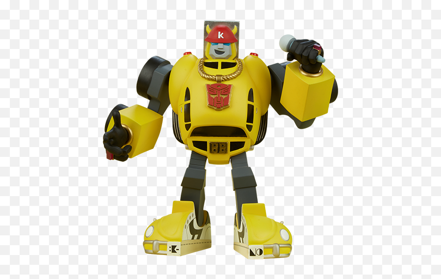 Unruly Industries Optimus Prime U0026 Bumblebee Designer - Unruly Industries Transformers Bumblebee Designer Statue Png,Autobots Icon