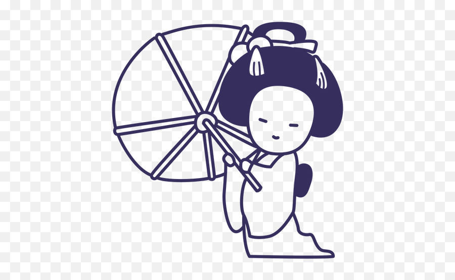 Geisha Stroke Transparent Png U0026 Svg Vector - Girly,Geisha Icon Png