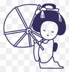 Geisha Stroke Transparent Png U0026 Svg Vector - Girly