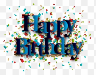 Blue Happy Birthday Png Clip Art Image - Happy Birthday Picart,Happy Birthday Png Transparent