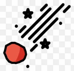 Comet Emoji - Asteroid png