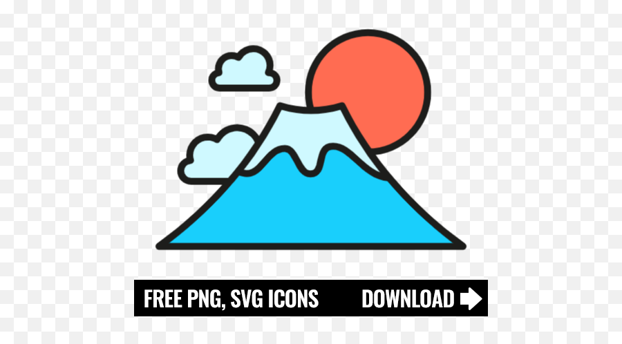 Free Fuji Mountain Icon Symbol Png Svg Download Mountian