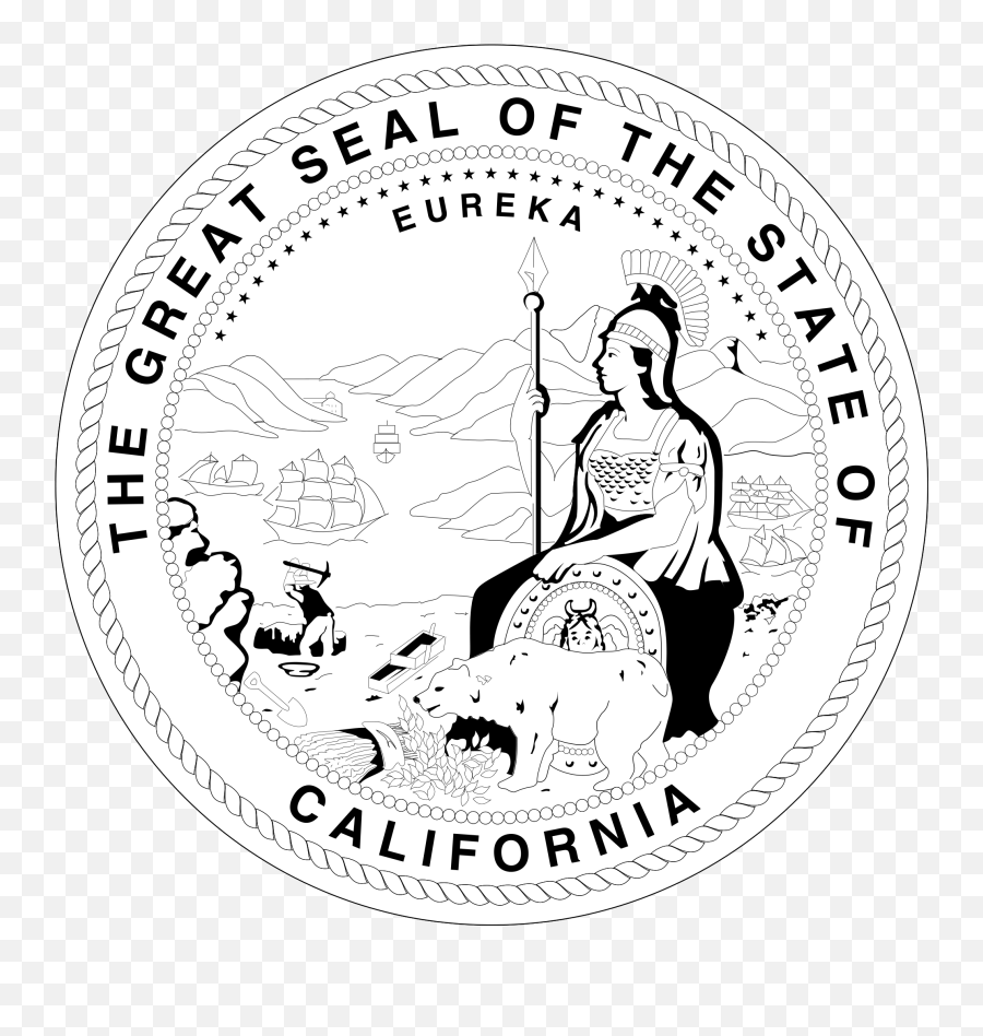 Hd California State Seal Png - Great Seal Of California,Seal Png
