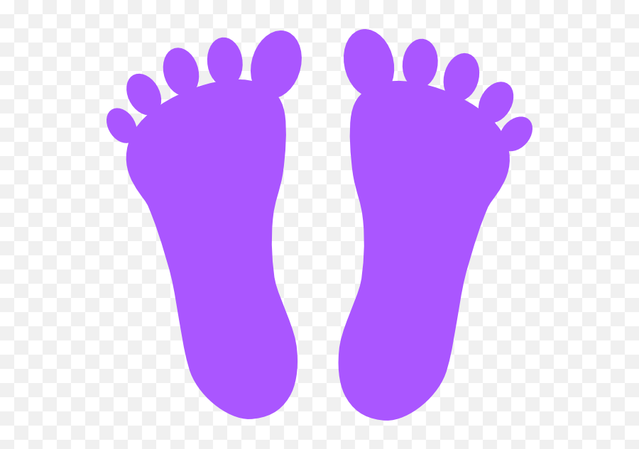 Download Footsteps Clipart Foot Step - Purple Foot Prints Feet And Hands Clipart Png,Footsteps Transparent Background