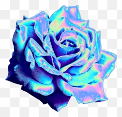 Holographic Tumblr Stickers Png - Transparent Aesthetic Blue
