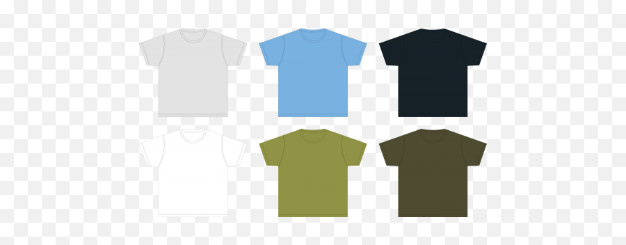 Blank Tshirt Template Png For Design T Shirt Black - shirt Png