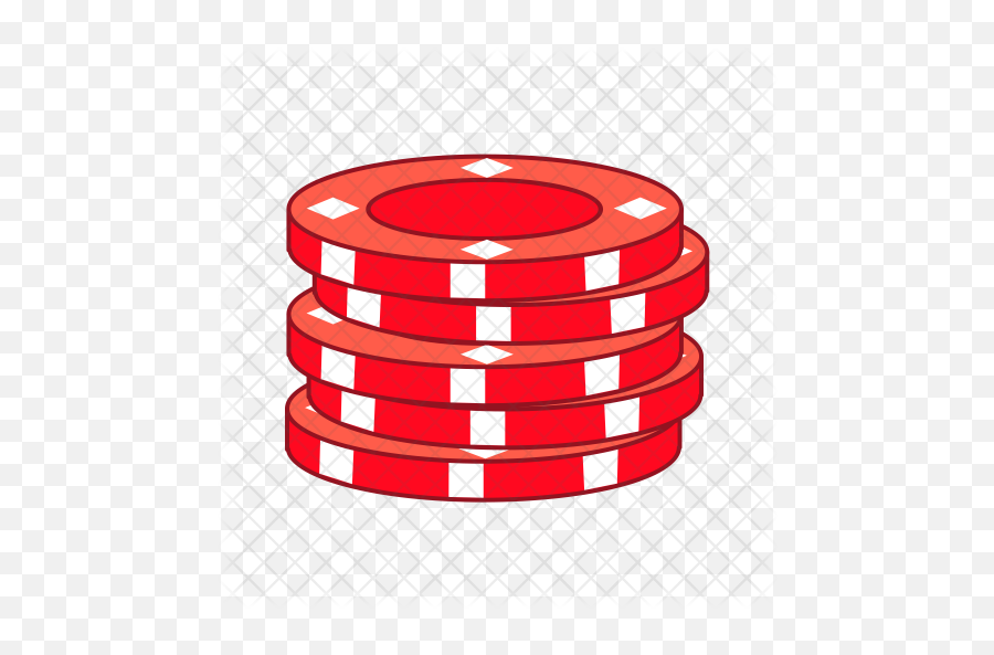 Poker Chips Icon Of Flat Style - Heijen Png,Poker Chips Png