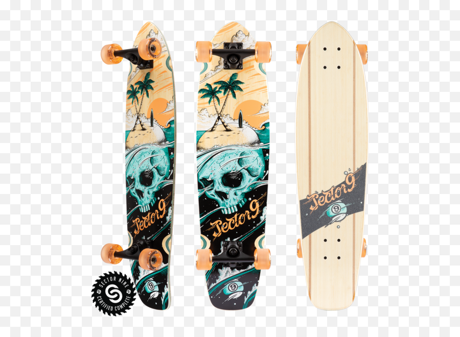 Skateboard Decks Long Trucks Wheels Sector9 - Sector 9 Bamboo Cruiser Png,Skateboard Transparent