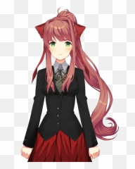 Monika - Doki Doki Literature Club Monika Png,Monika Png