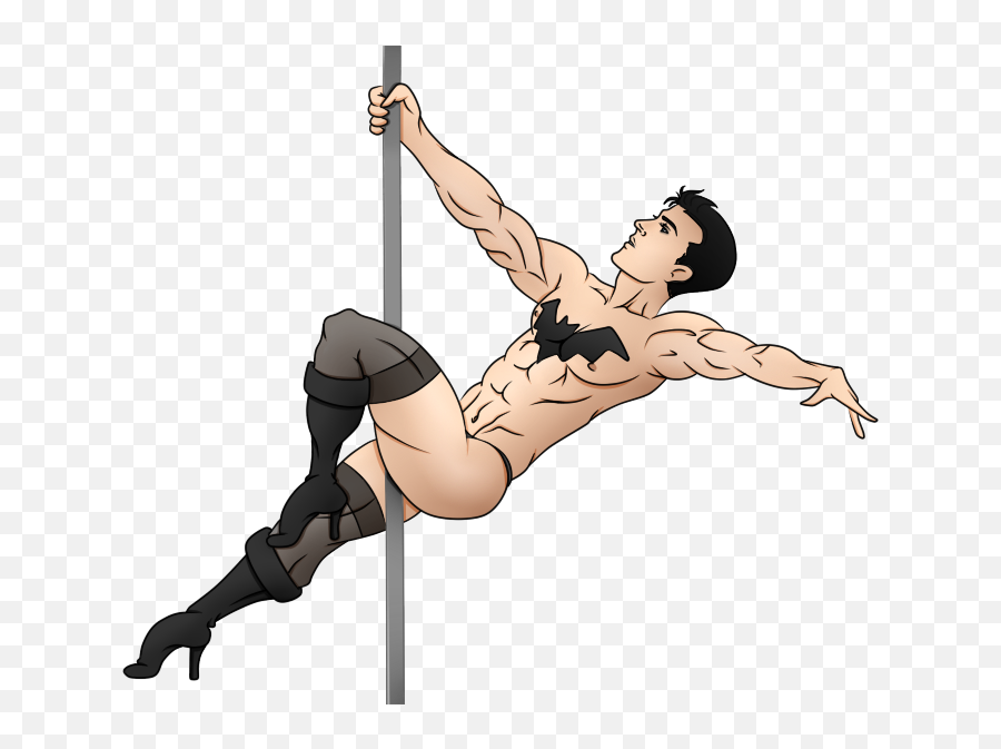 Male Stripper Cartoon Png - Male Stripper On Pole,Stripper Png